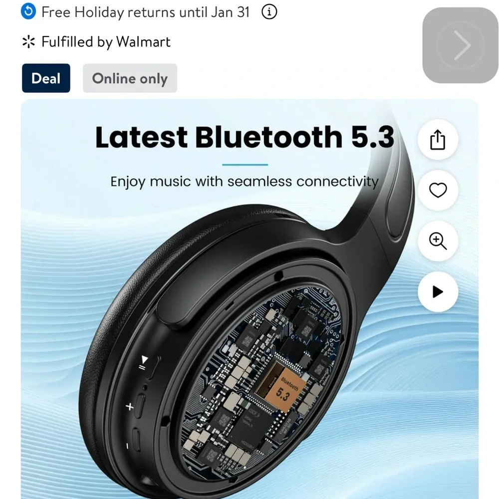 VILINICE Noise Cancelling Headphones
